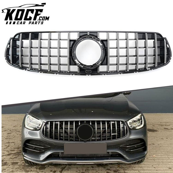 Auto parts chrome GT style front grille for Mercedes Benz GLC-Class X253 2020+