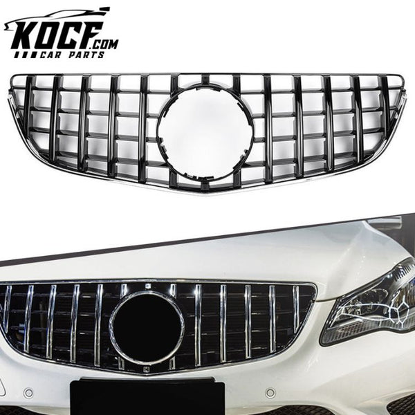 Front bumper grille cover replacement GT type front grille for Mercedes Benz E class C207 2014-2016