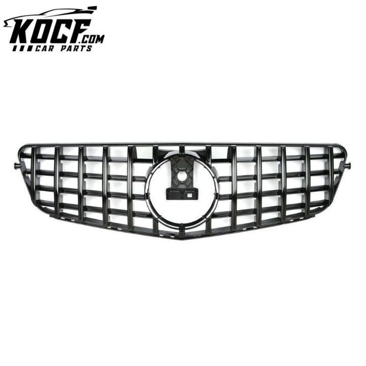 AMG type silver abs hexagon front mesh grill for Mercedes Benz C-Class W204 2008-2013