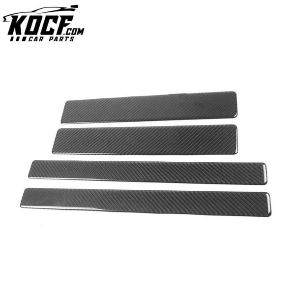 PU Carbon Door Sill Cover for Tesla Model X 4PCs One Set