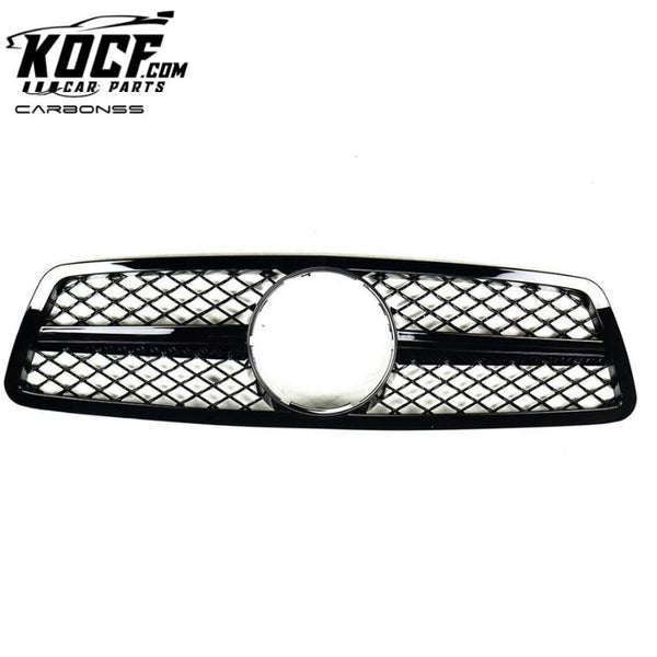 C Class W203 AMG Black Front Grille For Mercedes-Benz 2001-2007