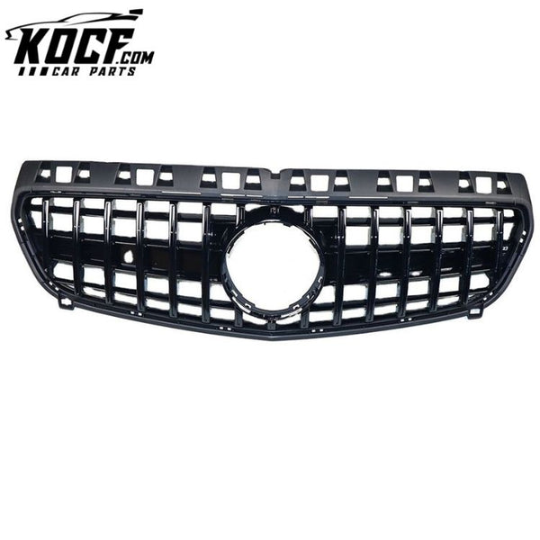 Car Glossy Black Front Grille For Mercedes-Benz A-Class W176 GT style 2013-2015