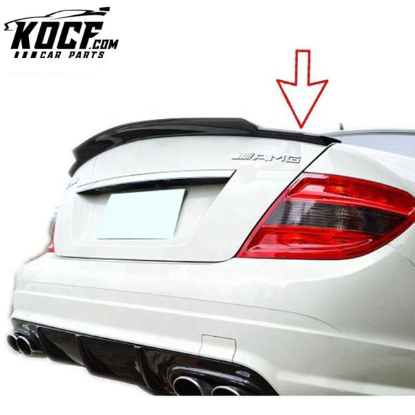 Carbon Fiber C74 Rear Trunk Spoiler For Mercedes Benz W204 2 Doors 2008-2013