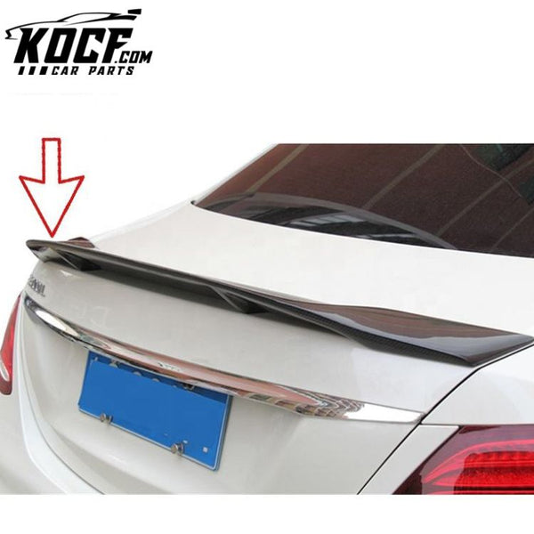 Rear Trunk Boot Lip Carbon Spoiler R Type For Mercedes Benz W213 2017+