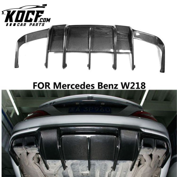 Carbon fiber body kit rear diffuser rear bumper lip for Mercedes Benz W218 CLS63