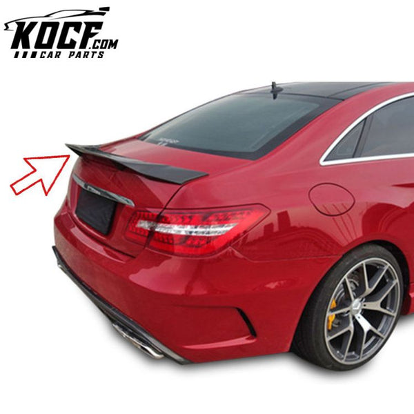 W207 R type carbon fiber rear boot lip spoiler for Mercedes Benz C207 2009-2013