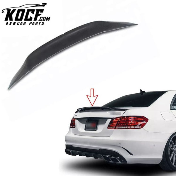 2010-2016 car carbon rear wing R type spoiler for Mercedes Benz W212 trunk lip spoiler