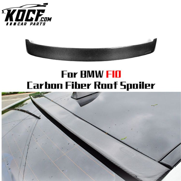 AC Type For BMW F10 Car Accessories Carbon Black Roof Spoiler 2010-2016