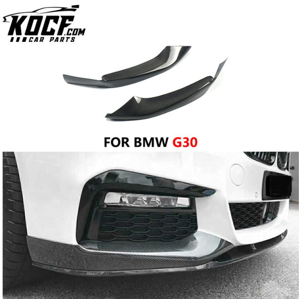 Auto Carbon Fiber Front Bumper Splitter For BMW G30 Spoiler Flaps 2017+