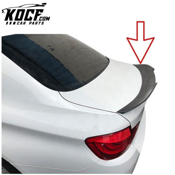 Car Tuning Rear Trunk Boot Lip Carbon Spoiler Wing PSM Type For BMW E90 2008-2012