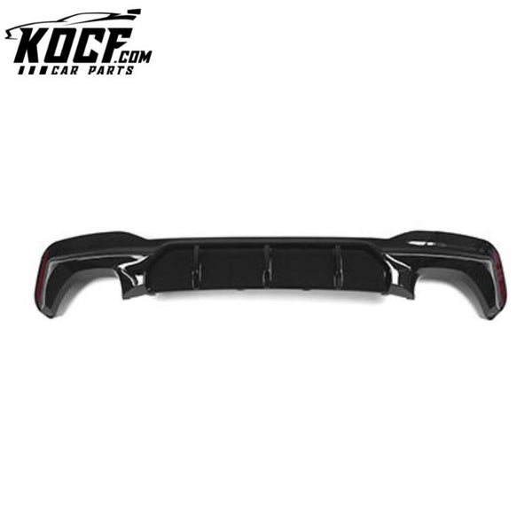 Plastic gloss black rear diffuser for BMW 5 series G30 m tech bumper diffuser 2017+