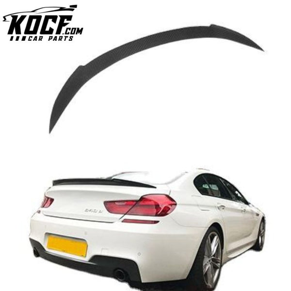 Carbon Fiber V Type Rear Spoiler For BMW F06 F12 F13 M6 Series 2012-2017