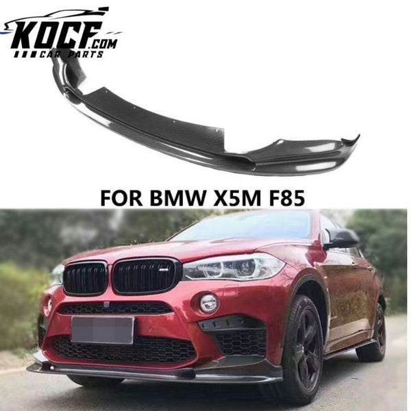 Car tuning body kit carbon fiber front bumper lip spoiler for BMW X5M F85 X6M F86 2016+