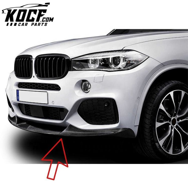 MP Type Car Carbon Fiber Body Kit Front Bumper Lip for BMW X5 F15 M Sport 2014+