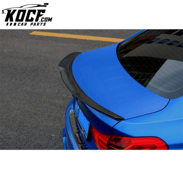 Carbon Fiber Rear Trunk Spoiler Wing V Style For BMW F36 2014+