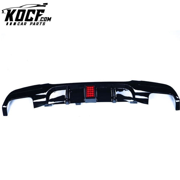 4 Tips ABS Plastic Car Rear Bumper Lip Diffuser Light Rear Diffuser For BMW 3 Series E90 2005-2011