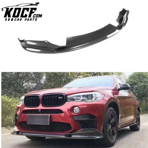 3D Style Carbon Fiber Front Lip For BMW X5M F85 X6M F86 2015-2019