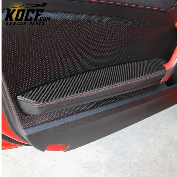 Carbon Fiber Trim Front Lifting Armrest Oanel Sticker For Subaru Toyota 86 2013 2014 2015