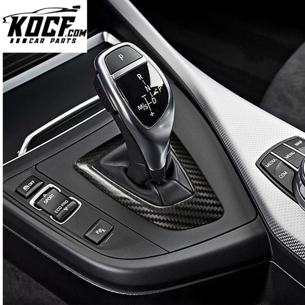 ES Chinese Factory Carbon Fiber Car Interior Accessories Carbon Fiber Car Center Control Gear Shift For BMW