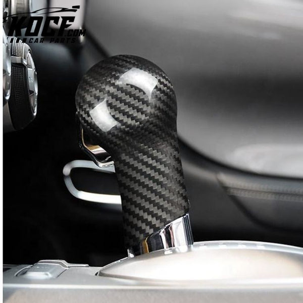 ES Wholesale Car Interior Accessories Trim Carbon Fiber Shift Gear Cover For Chevrolet Gear Shift Knob