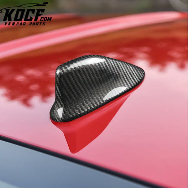 Car Exterior Accessories Antenna FM Cover Decoration Carbon Fiber Shark Fin For 5 Series F07 GT F11 X3 F25 X5 E70