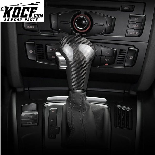 ES Cars Accessores Carbon Fiber A4 A5 Q5 A6 Q7 Gear Shift Knob For Audi