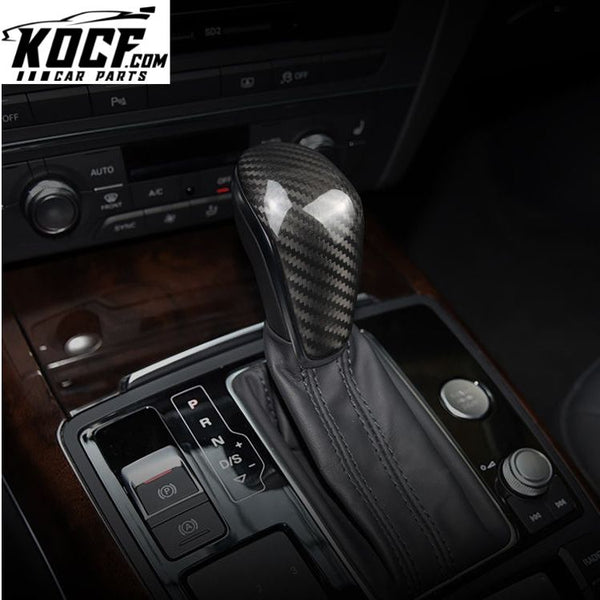 ES Accesorios Para Autos Car Gear Shift For Audi A6 Carbon Fiber Gear Shift Trim