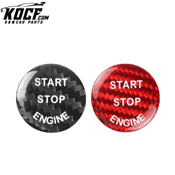 ES Accessories Carbon Fiber Engine Start Stop Button For BMW X5 E70 X6 E71 E72 E81 E87 E90 E91 E92 E93 E60 E83 E84 E89Popular