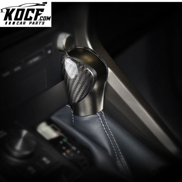 ES Car Interior Accessories Cover ES RX GS IS NX RC Carbon Fiber Gear Shift Knob For Lexus