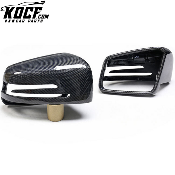 W204 Mirror cover Carbon Fiber Mirror Cover For Mercedes-Benz Exterior Side Mirror Cover Replacement Style F Class