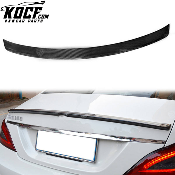 CLS Class W218 2011-2017 for Mercedes Benz A Style Carbon Fiber Rear Trunk Spoiler Wings 4-Door Sedan CLS180 200 260 AMG63