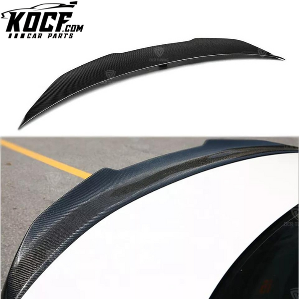 High Quality PSM Style Car Carbon Fiber Rear Trunk Spoiler For Infiniti Q50 Q50s Spoilers Back Trunk Wing Lip