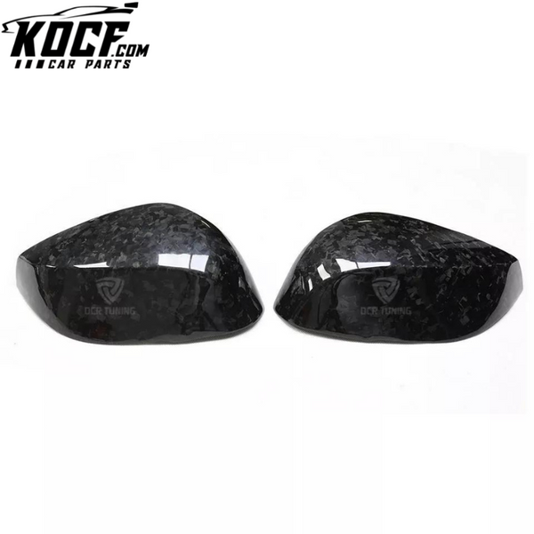 Car Forged Carbon Fiber Side Rear Mirror Cover For Infiniti Q50 Q60 Q70 QX30 Add On Type Cover Sideview