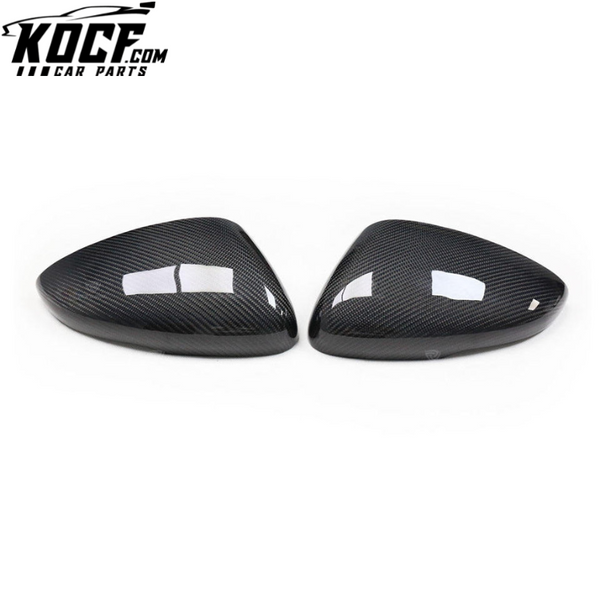 Car Real Carbon Fiber Rear Mirror Cover For Honda Accord X w/ LED Light Replacement Style Side View Cover