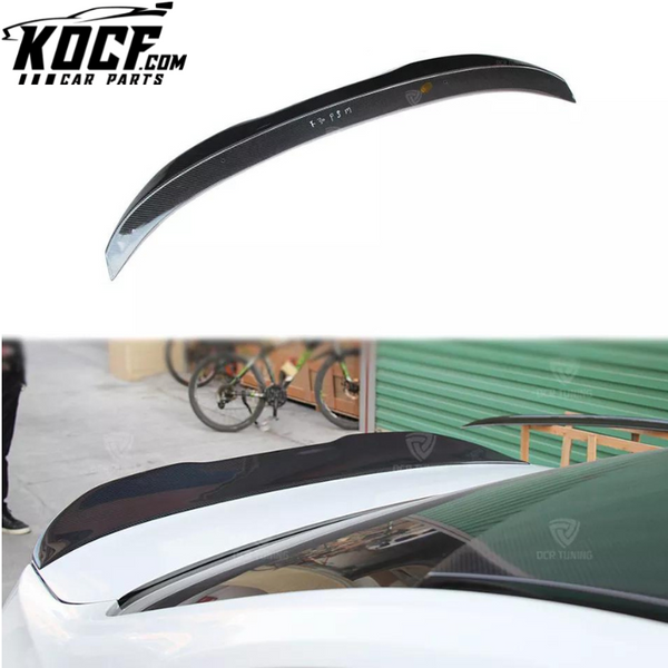 Car Carbon Fiber Gloss Black Rear Boot Spoiler For BMW 3 Series F30 & F80 M3 2014+ CF Rear Spoiler Parts PSM Style