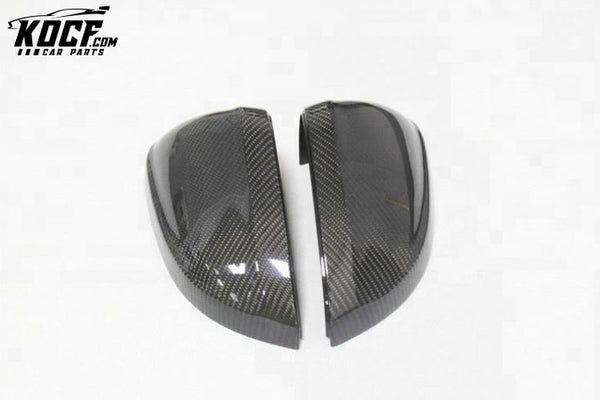 Carbon Fiber Add On Rearview Mirror Housing For Audi A4 B9 2017+