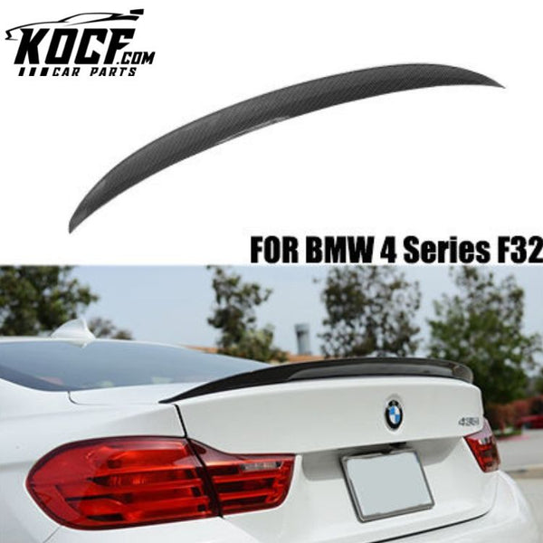 Rear Spoiler Wing P Style For BMW F32 4 Series Carbon Fiber Trunk Boot Lip Ducktail