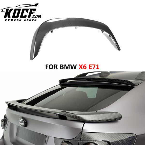 P STYLE For BMW X6 E71 2008-2013 Car Accessories Carbon Black Roof Spoiler