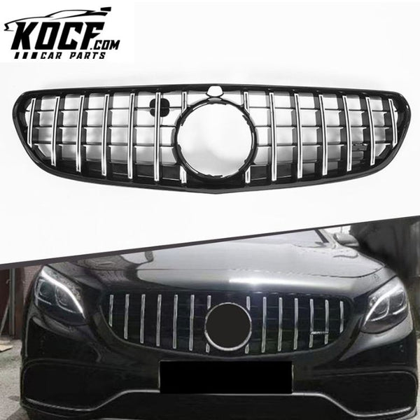 Wholesale ABS GT style gloss silver auto grille for Mercedes S class W217 C217 2014-2020 front bumper grille