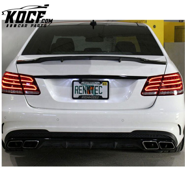 R-Type Auto Carbon Trunk Spoiler Wing Boot Lip for Mercedes Benz W212