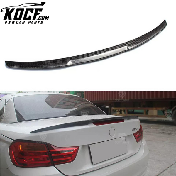 M4 Style Carbon Fiber Rear Spoiler Bumper Trunk Lip Car Auto Parts for BMW 4 Series F33/F83 M4 Convertible car spoilers