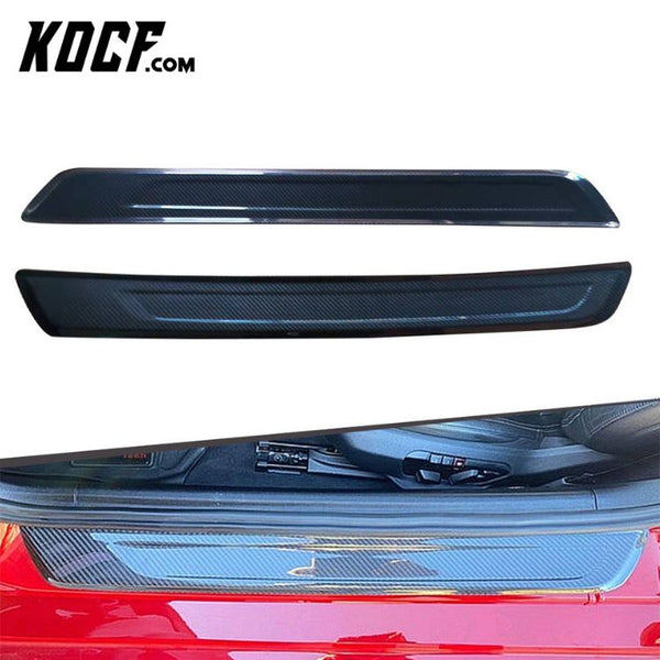 2Pcs Dry Carbon Door Sill Plates Inner Set For Toyota Supra A90 2019+