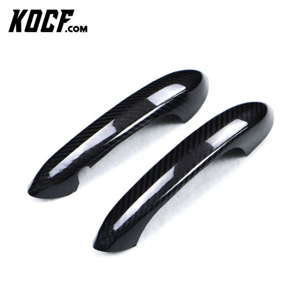 2pcs Real Carbon Door Handle Cover Trim For Toyota Supra A90 MK5 2019 2020 2021