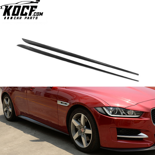 Vacuum Carbon Fiber XE Side Skirts for Jaguar XE Prestige Sedan 2015-2017