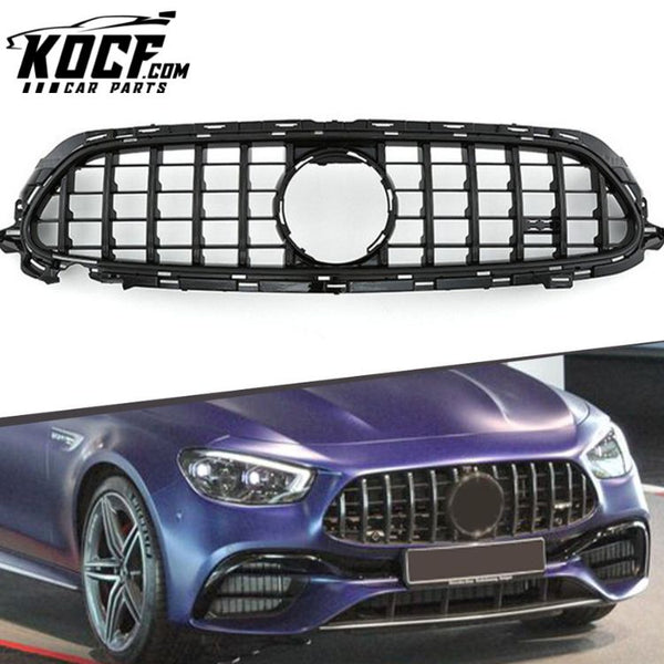 Wholesale gloss black ABS grille for Mercedes Benz E Class 2020+ W213 Gt Grille