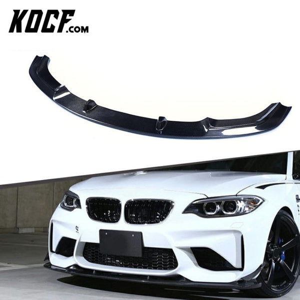 3D Type Carbon Fiber F87 M2 Bumper Front Lip Spoiler For BMW M2 F87 2016+