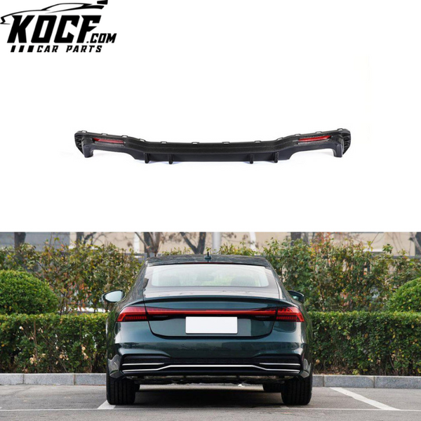 S7 C8 Rear Lip Diffuser Carbon Fiber for Audi S7 A7 SLINE Sportback MK2 Type C8 2018-2020