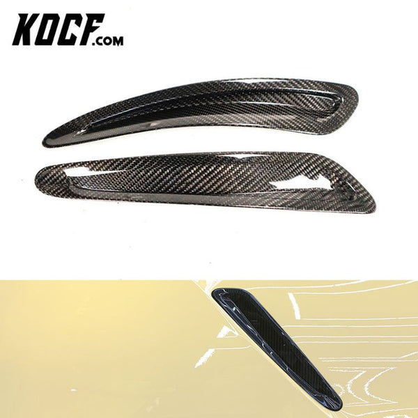 2 Pcs Dry Carbon Fiber Hood Vents For Toyota Supra A90 2019+