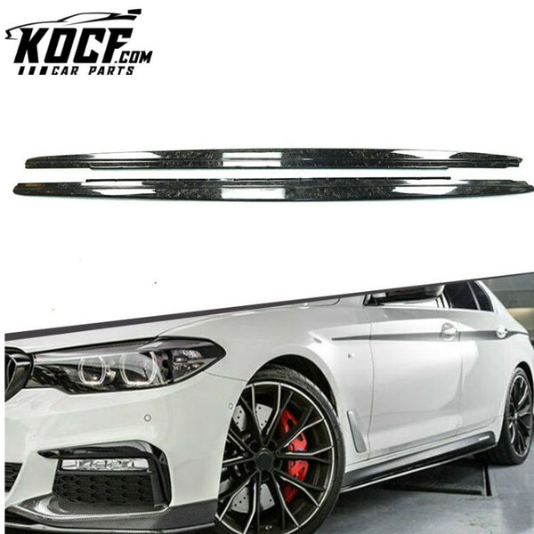 MP Type Auto Forged Carbon Fiber Side Skirt For BMW 5 Series G30 Extensions 2017+