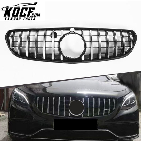 Hot selling gloss black GT style front car grille for Mercedes Benz S-Class C217 2014-2020